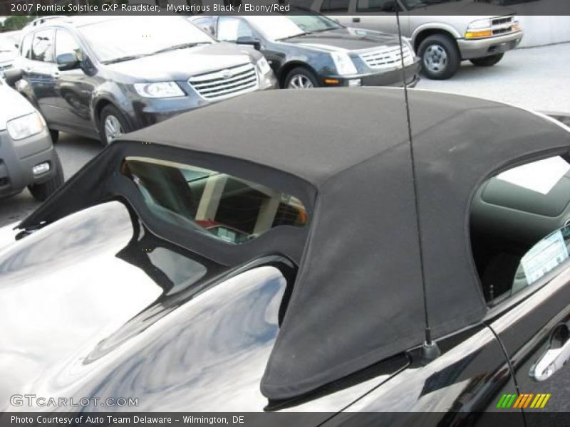 Mysterious Black / Ebony/Red 2007 Pontiac Solstice GXP Roadster