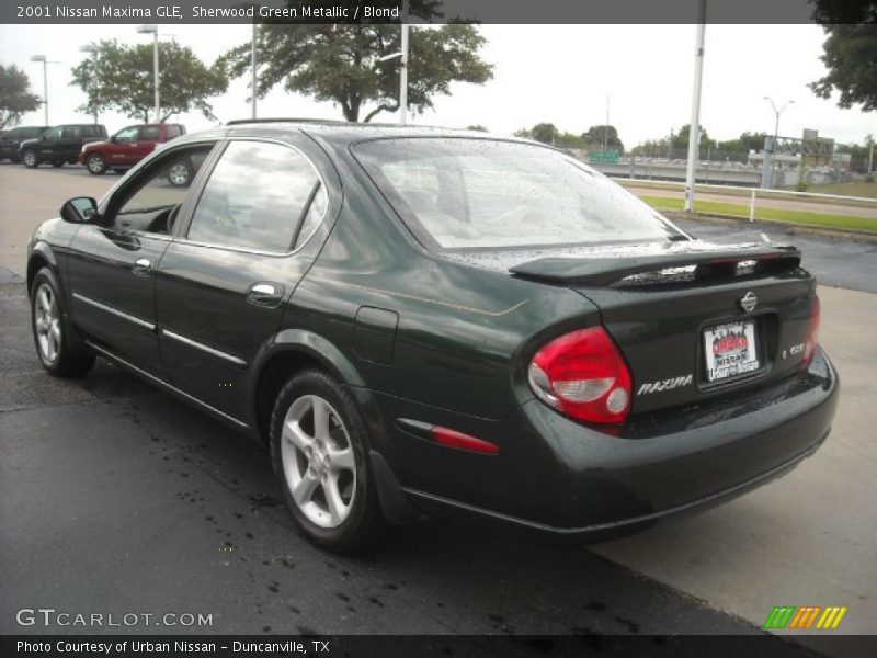 Sherwood Green Metallic / Blond 2001 Nissan Maxima GLE