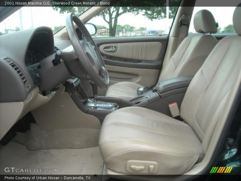 Sherwood Green Metallic / Blond 2001 Nissan Maxima GLE
