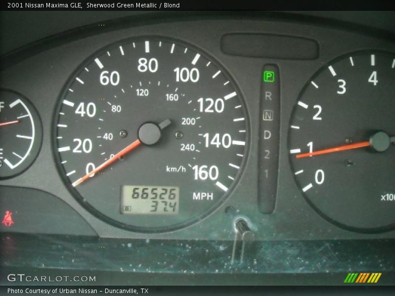 Sherwood Green Metallic / Blond 2001 Nissan Maxima GLE