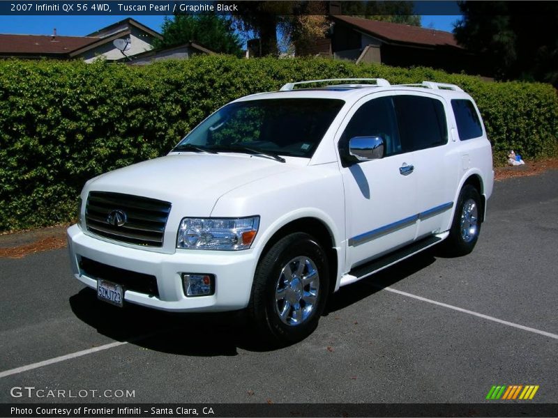 Tuscan Pearl / Graphite Black 2007 Infiniti QX 56 4WD