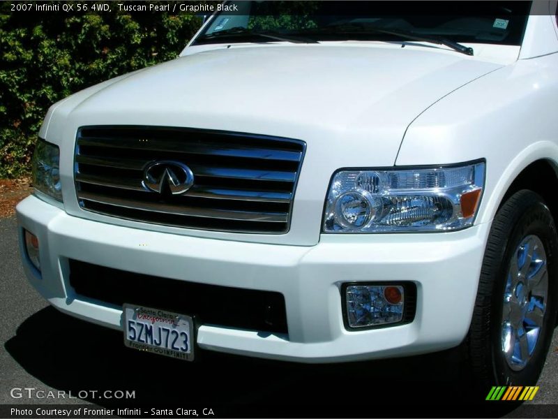 Tuscan Pearl / Graphite Black 2007 Infiniti QX 56 4WD