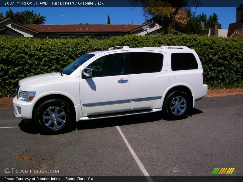Tuscan Pearl / Graphite Black 2007 Infiniti QX 56 4WD