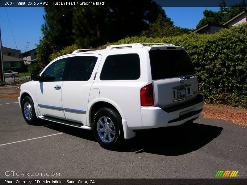 Tuscan Pearl / Graphite Black 2007 Infiniti QX 56 4WD