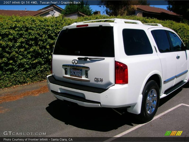 Tuscan Pearl / Graphite Black 2007 Infiniti QX 56 4WD