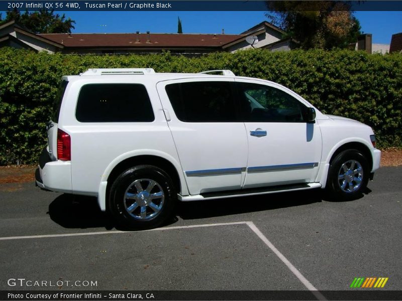 Tuscan Pearl / Graphite Black 2007 Infiniti QX 56 4WD