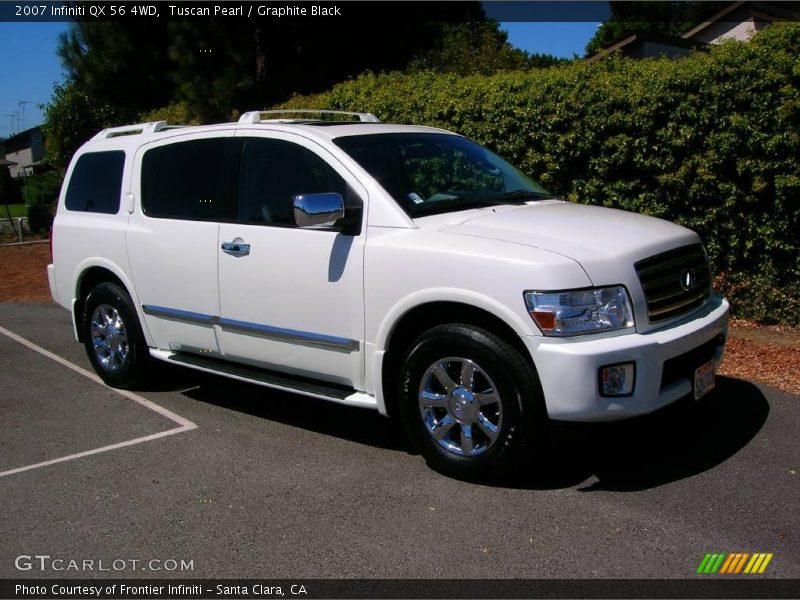 Tuscan Pearl / Graphite Black 2007 Infiniti QX 56 4WD