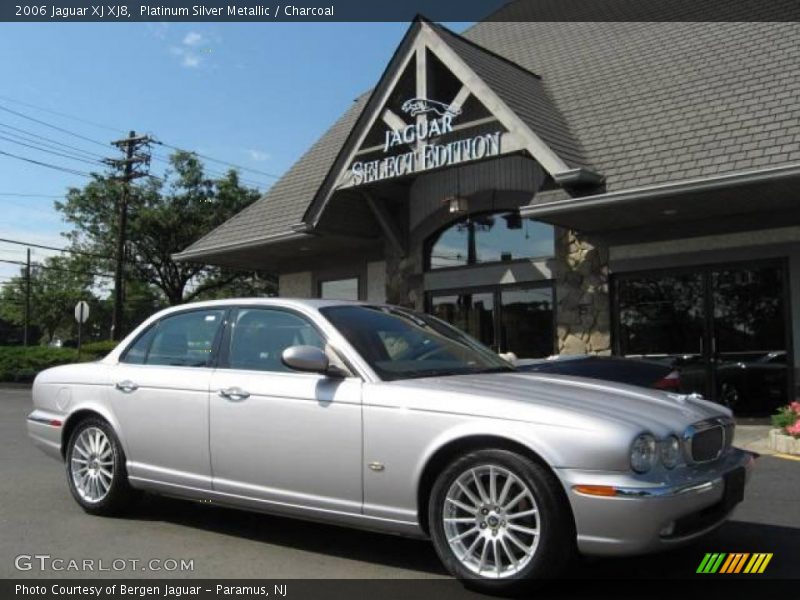 Platinum Silver Metallic / Charcoal 2006 Jaguar XJ XJ8