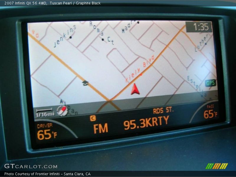 Tuscan Pearl / Graphite Black 2007 Infiniti QX 56 4WD