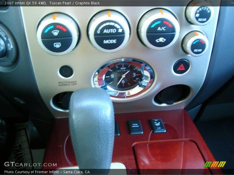 Tuscan Pearl / Graphite Black 2007 Infiniti QX 56 4WD