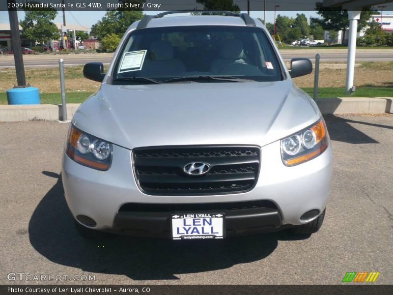 Bright Silver / Gray 2009 Hyundai Santa Fe GLS 4WD