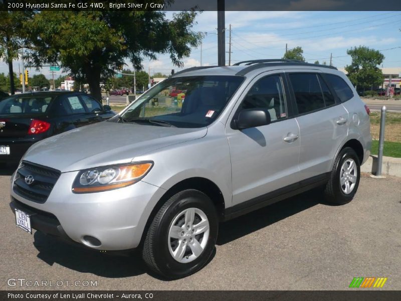 Bright Silver / Gray 2009 Hyundai Santa Fe GLS 4WD