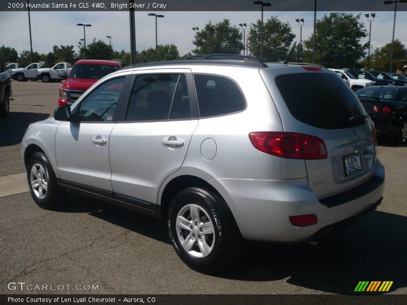 Bright Silver / Gray 2009 Hyundai Santa Fe GLS 4WD