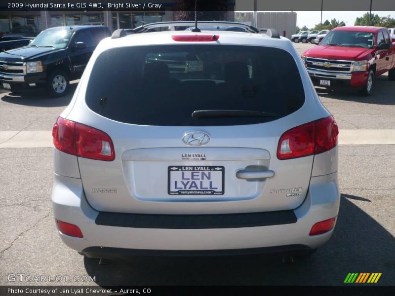 Bright Silver / Gray 2009 Hyundai Santa Fe GLS 4WD
