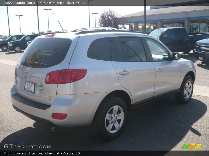 Bright Silver / Gray 2009 Hyundai Santa Fe GLS 4WD