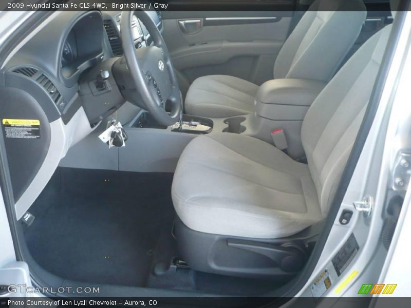 Bright Silver / Gray 2009 Hyundai Santa Fe GLS 4WD
