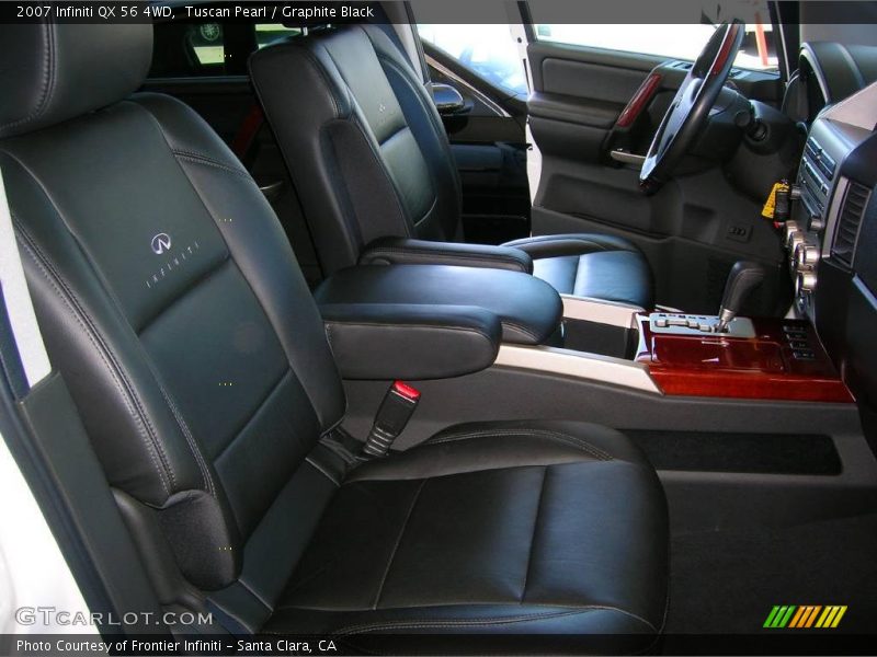 Tuscan Pearl / Graphite Black 2007 Infiniti QX 56 4WD