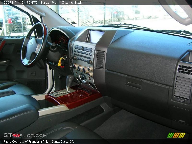 Tuscan Pearl / Graphite Black 2007 Infiniti QX 56 4WD