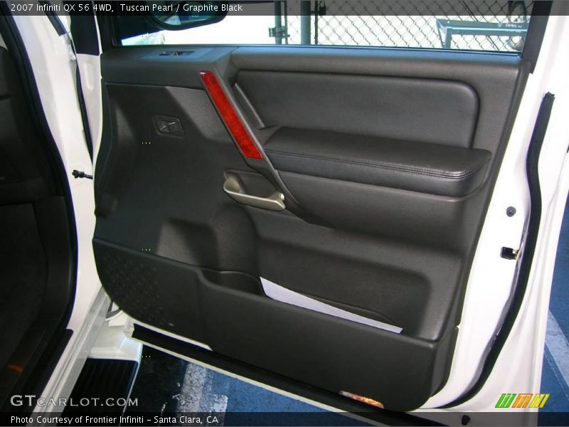 Tuscan Pearl / Graphite Black 2007 Infiniti QX 56 4WD
