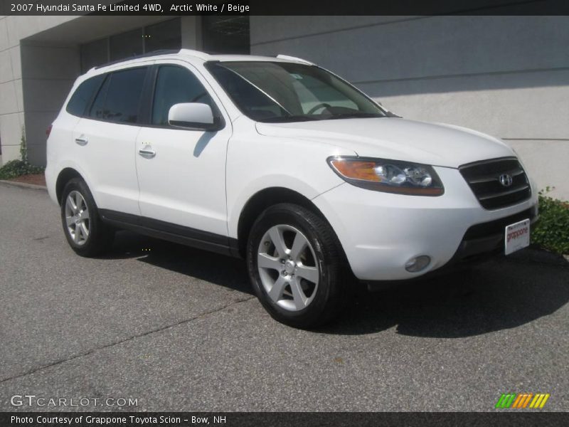 Arctic White / Beige 2007 Hyundai Santa Fe Limited 4WD
