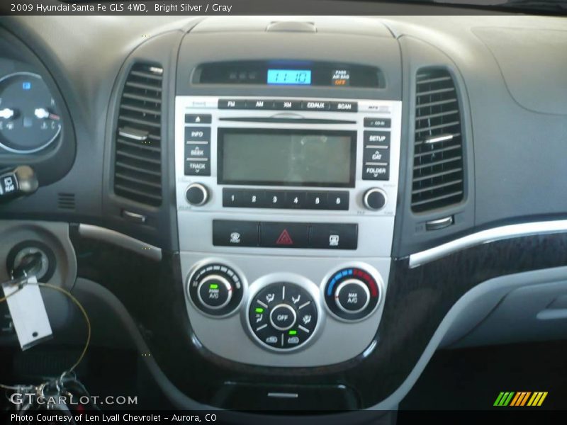 Bright Silver / Gray 2009 Hyundai Santa Fe GLS 4WD