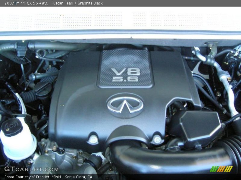 Tuscan Pearl / Graphite Black 2007 Infiniti QX 56 4WD