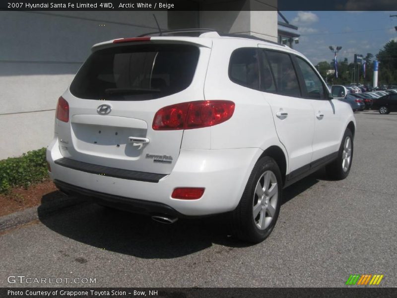 Arctic White / Beige 2007 Hyundai Santa Fe Limited 4WD