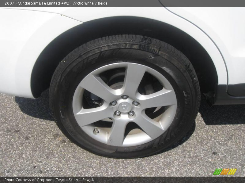 Arctic White / Beige 2007 Hyundai Santa Fe Limited 4WD