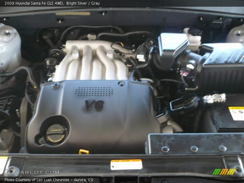 Bright Silver / Gray 2009 Hyundai Santa Fe GLS 4WD