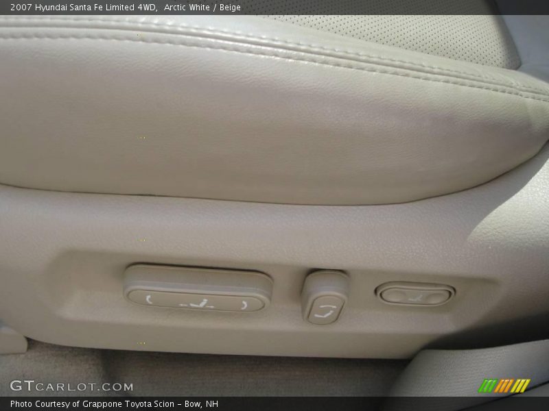 Arctic White / Beige 2007 Hyundai Santa Fe Limited 4WD