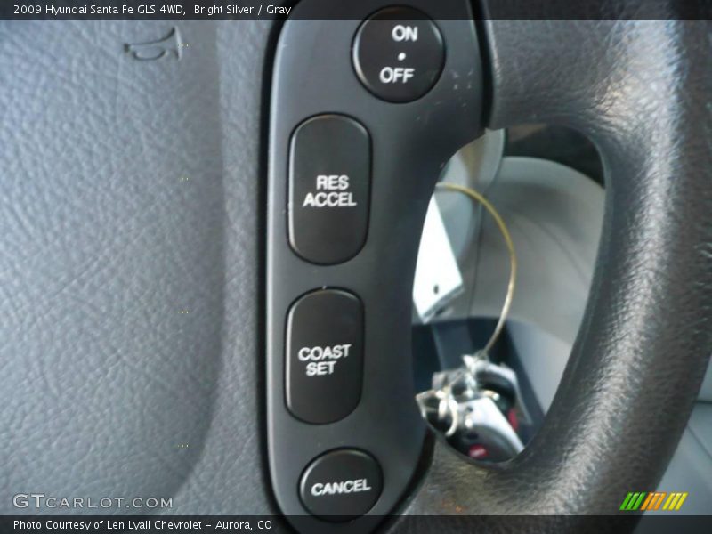 Bright Silver / Gray 2009 Hyundai Santa Fe GLS 4WD