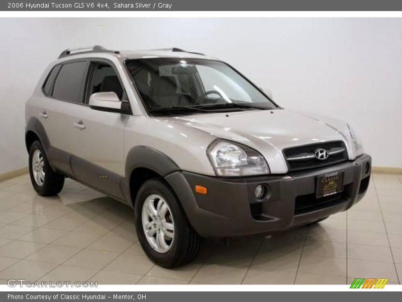 Sahara Silver / Gray 2006 Hyundai Tucson GLS V6 4x4