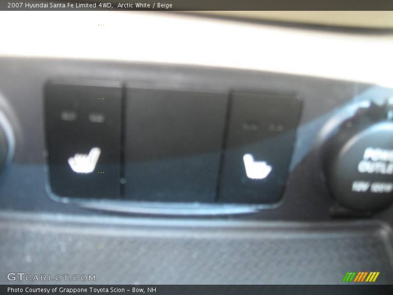 Arctic White / Beige 2007 Hyundai Santa Fe Limited 4WD