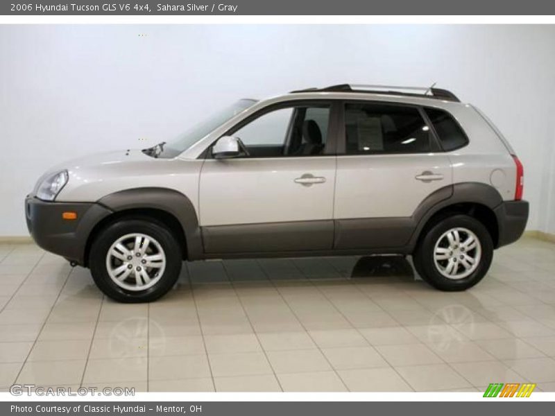 Sahara Silver / Gray 2006 Hyundai Tucson GLS V6 4x4