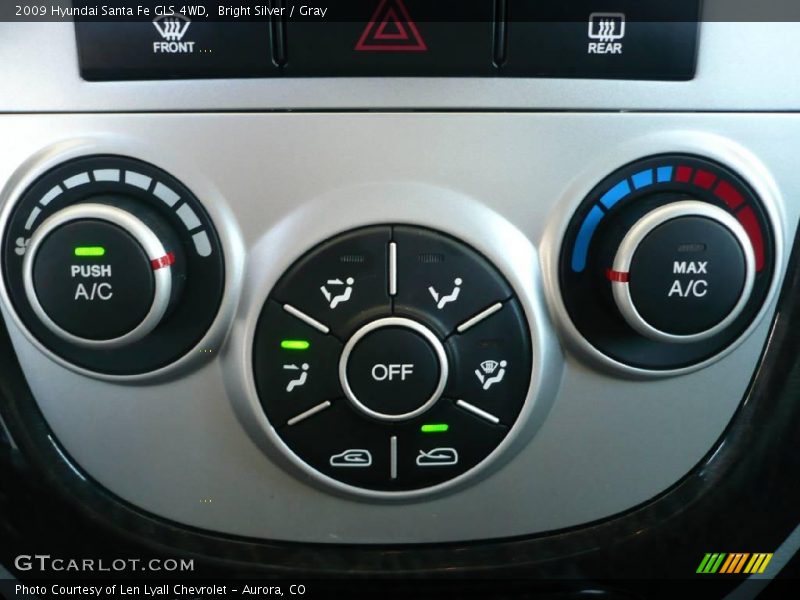 Bright Silver / Gray 2009 Hyundai Santa Fe GLS 4WD