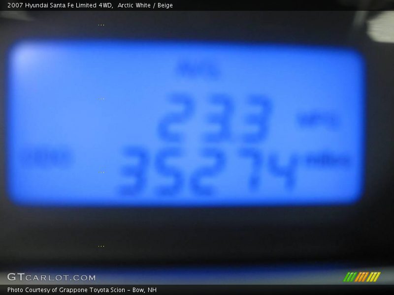 Arctic White / Beige 2007 Hyundai Santa Fe Limited 4WD
