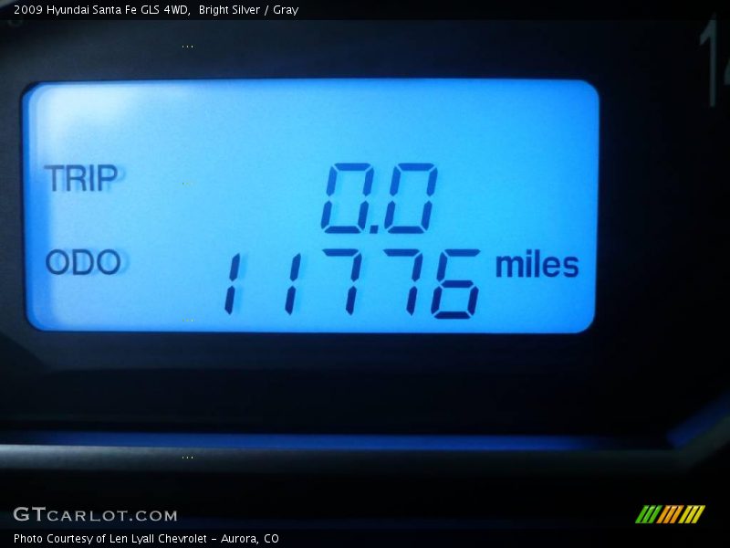 Bright Silver / Gray 2009 Hyundai Santa Fe GLS 4WD