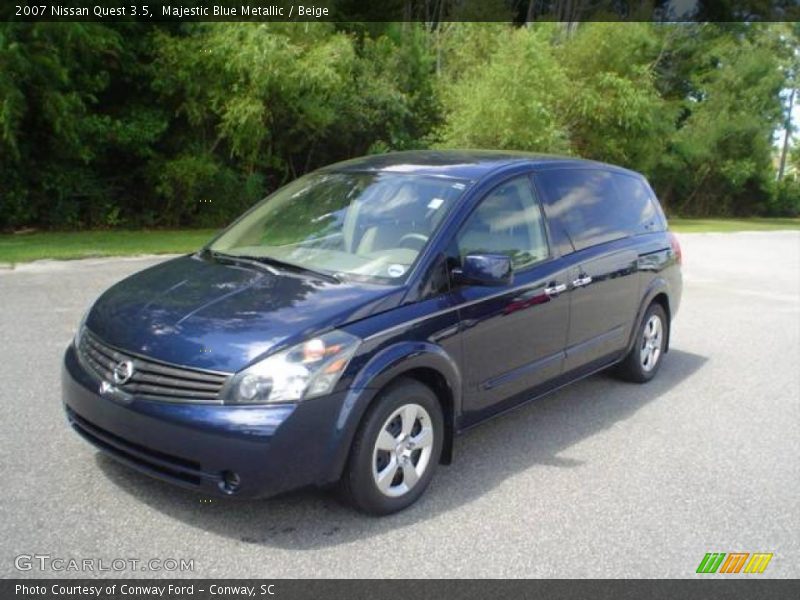 Majestic Blue Metallic / Beige 2007 Nissan Quest 3.5