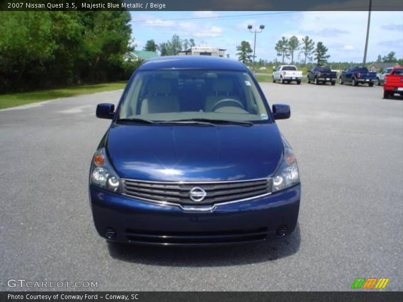 Majestic Blue Metallic / Beige 2007 Nissan Quest 3.5
