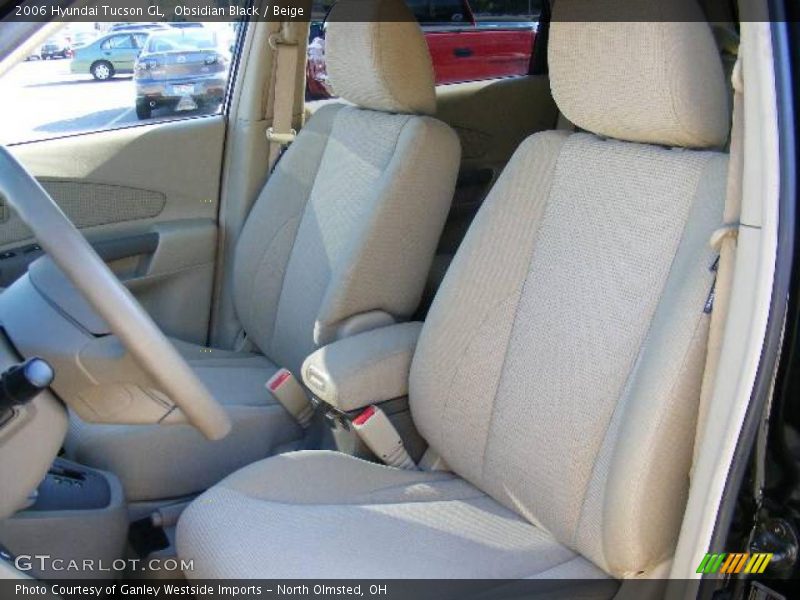 Obsidian Black / Beige 2006 Hyundai Tucson GL