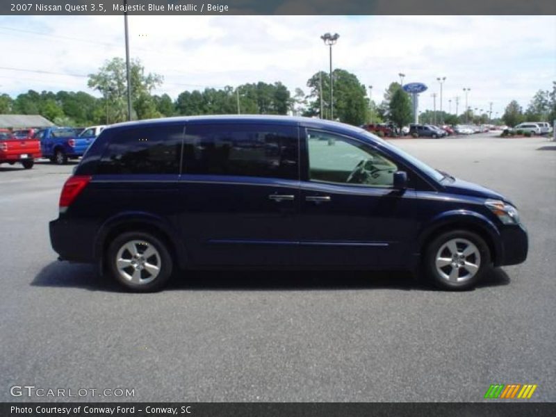 Majestic Blue Metallic / Beige 2007 Nissan Quest 3.5