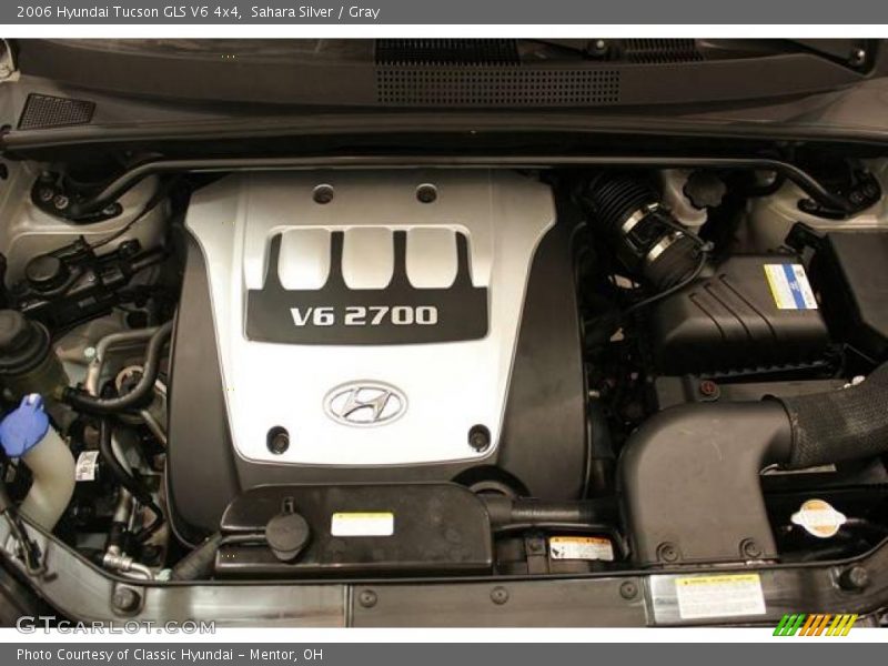 Sahara Silver / Gray 2006 Hyundai Tucson GLS V6 4x4
