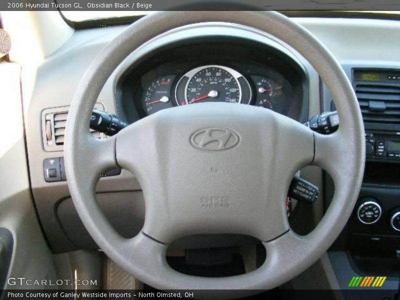 Obsidian Black / Beige 2006 Hyundai Tucson GL