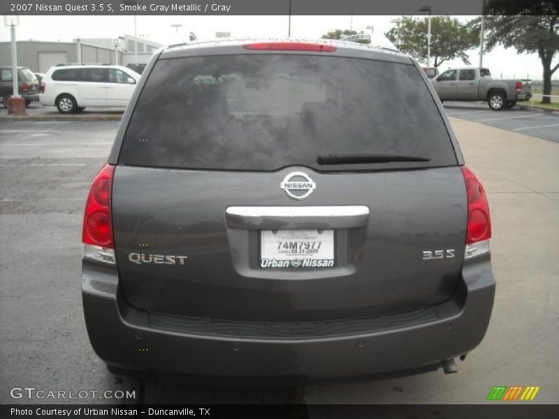 Smoke Gray Metallic / Gray 2007 Nissan Quest 3.5 S