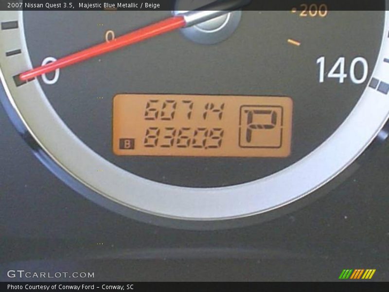 Majestic Blue Metallic / Beige 2007 Nissan Quest 3.5