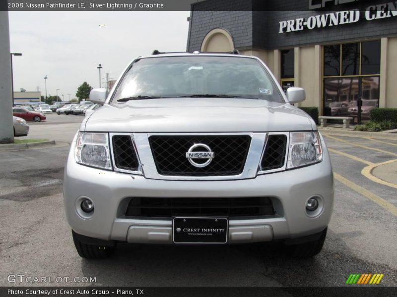 Silver Lightning / Graphite 2008 Nissan Pathfinder LE