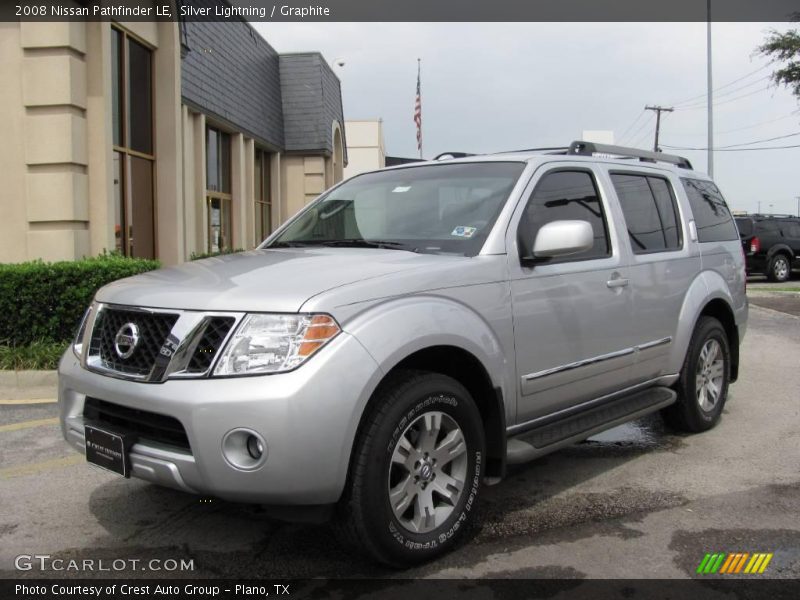 Silver Lightning / Graphite 2008 Nissan Pathfinder LE