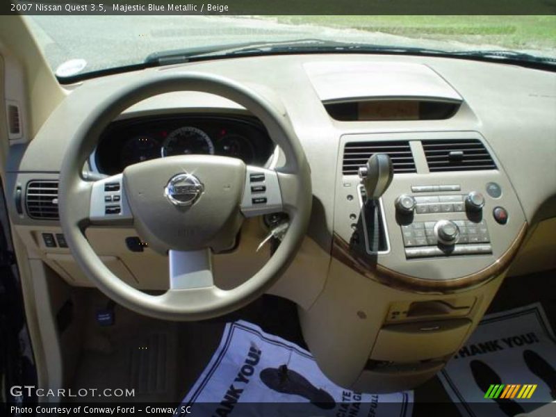 Majestic Blue Metallic / Beige 2007 Nissan Quest 3.5