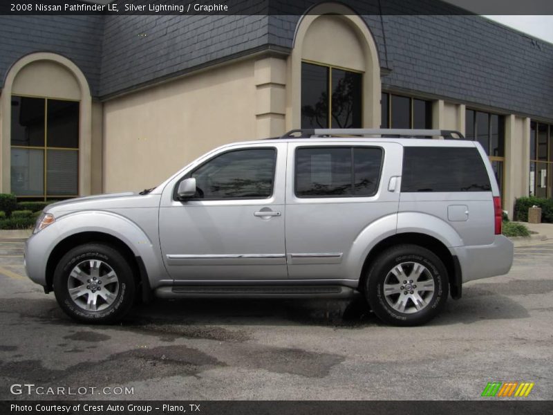 Silver Lightning / Graphite 2008 Nissan Pathfinder LE