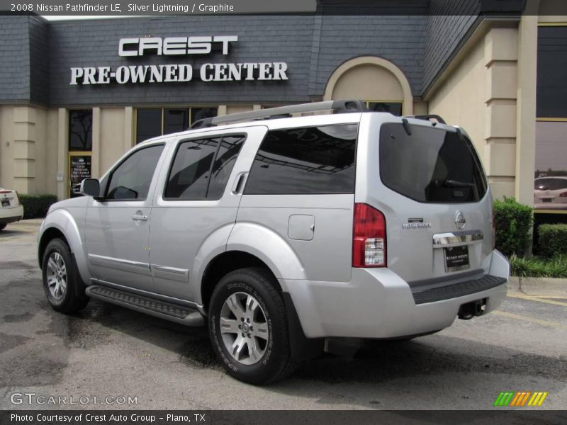 Silver Lightning / Graphite 2008 Nissan Pathfinder LE